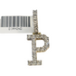 10k Gold Chain Necklace P Diamond Initial Pendant Set Cuban Curb 3mm 20"-30"
