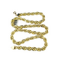 10K Yellow Gold Rope Chain Necklace 8mm 22 Inch REAL 10kt Diamond Cuts Men's