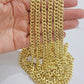 Real 14k Gold Necklace Miami Cuban Link chain 6mm 18" - 28 Inch Strong, 14kt Men