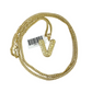 Real Gold 10k Chain Miami Cuban Link 2.5mm V Initial Charm Necklace Pendant SET