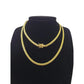 10k Solid Gold Miami Cuban Chain Bracelet Set 4mm Men Women Necklace Real