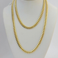 Solid 14k Yellow Gold chain 22 Inch Miami Cuban Necklace 4mm STRONG Links REAL