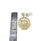 Real 10k Rope Chain Necklace Pendant Last Supper 7mm 20"-30" Set Gold Men