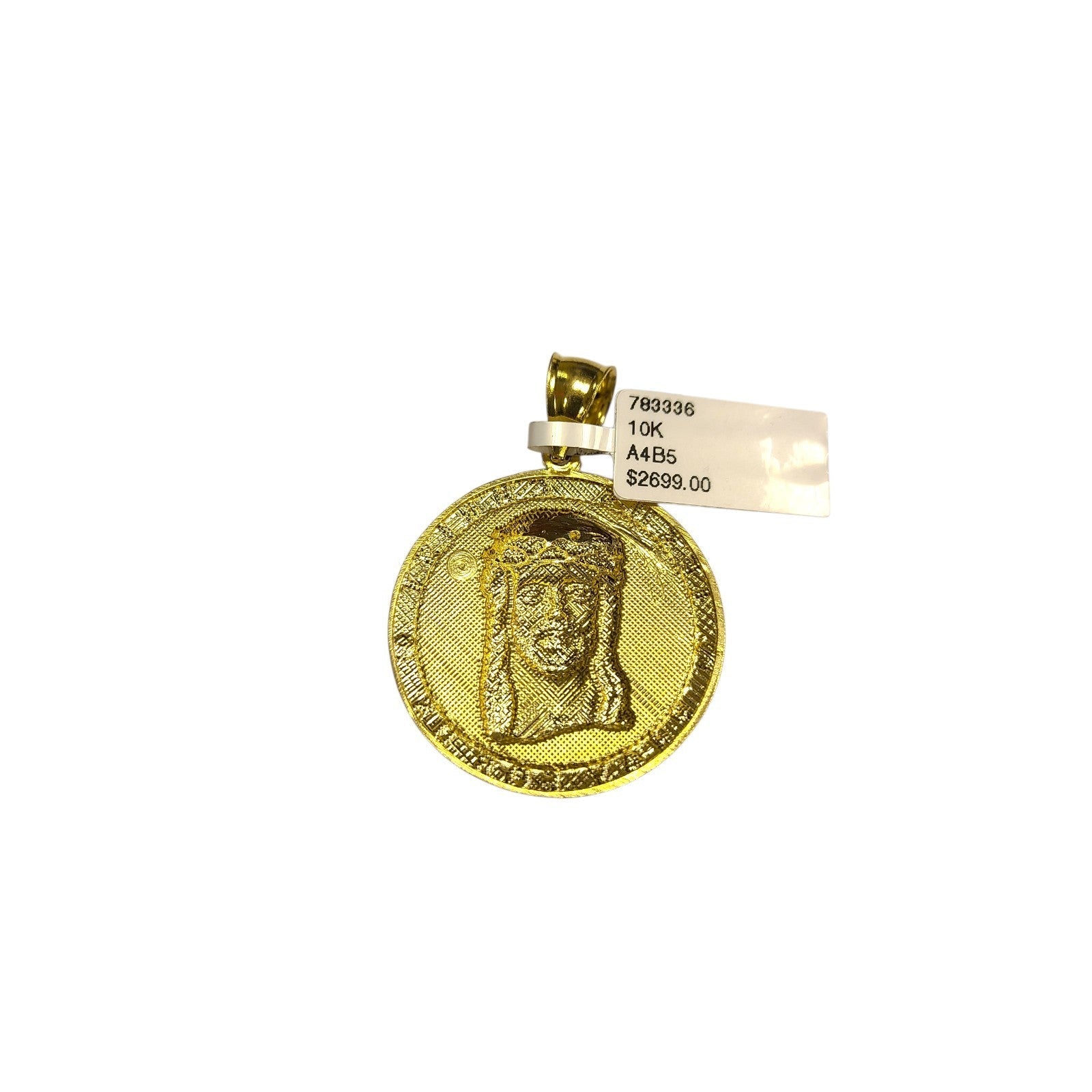 Real 10K Gold Miami Cuban Chain Jesus Christ 20"-28" 4mm Pendant Necklace SET
