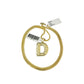 Real 10k Gold Franco Chain D Initial Charm Pendant Necklace SET 2.5mm 16"-26"