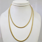 Real 10k Solid Miami Cuban Link Yellow Gold Chain 3mm Necklace 20 Inches Genuine
