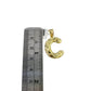 Real Gold 10k Miami Cuban Link Chain Pendant SET C Initial Charm Necklace 2.5mm