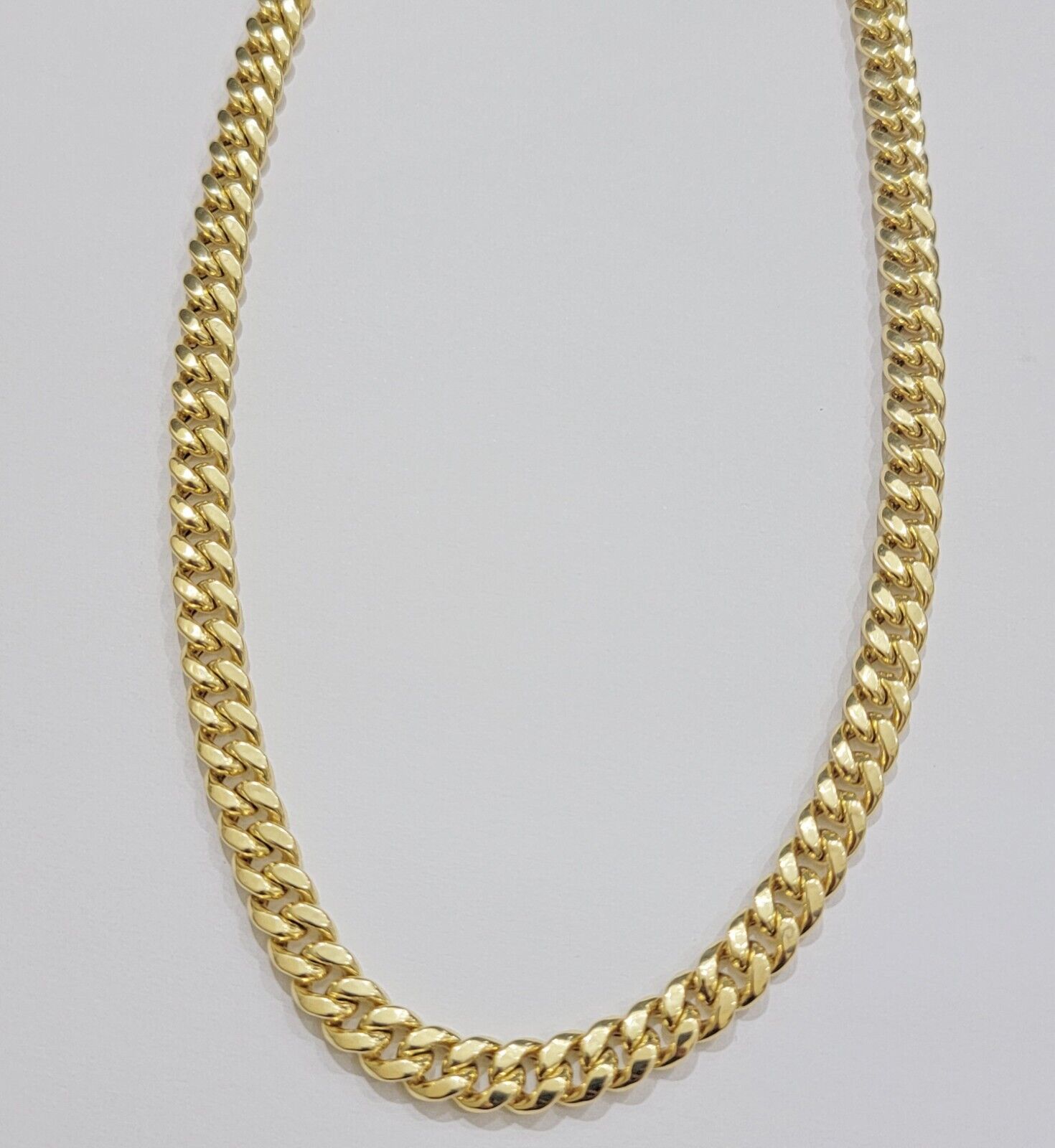 10k Gold Chain Necklace 6mm Miami Cuban Link 20" - 26 Inch REAL 10kt Yellow Gold