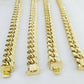 Real 10k Yellow Gold 26" Inch 15mm Miami Cuban chain Necklace Box Lock Men,10kt