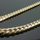 Real Gold 7mm 24" Mens Cuban Link Necklace 10KT yellow Gold Chain Strong Links