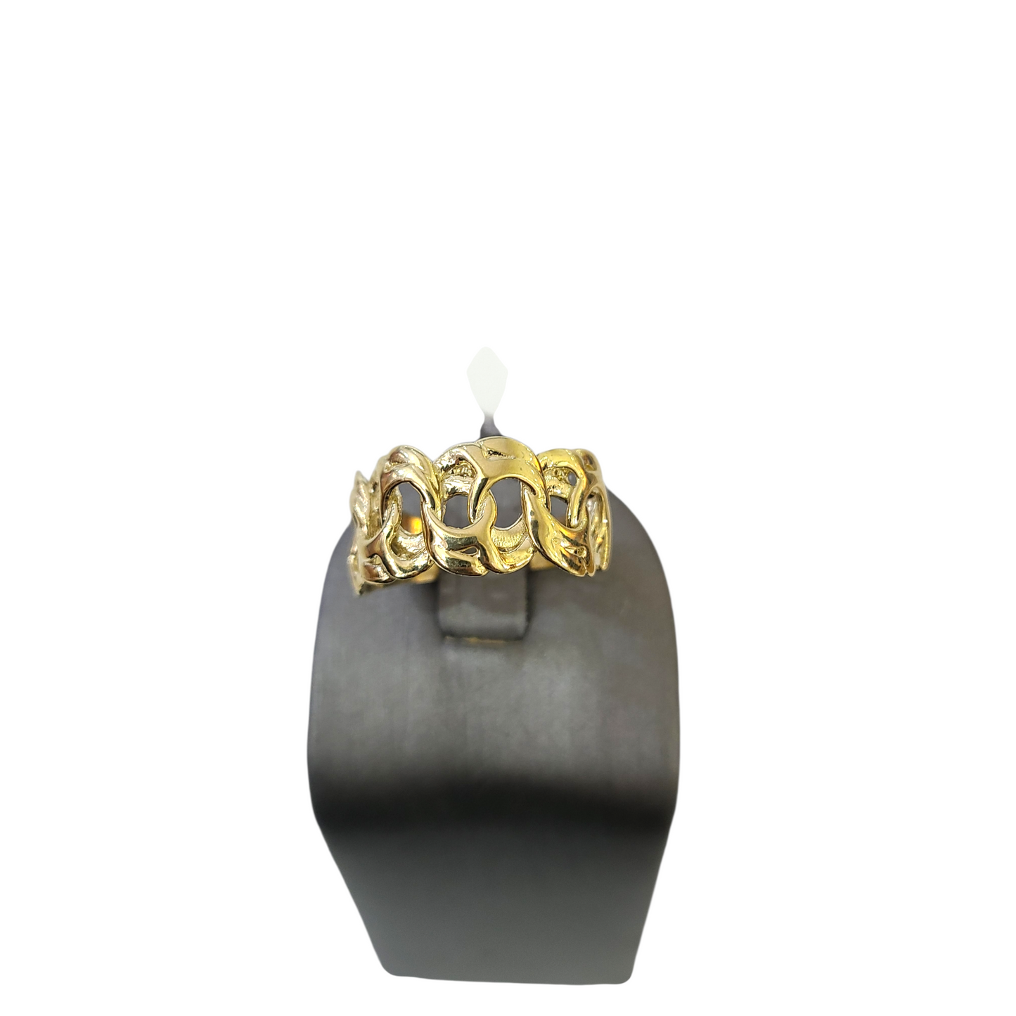 Real 10k Nugget Ring Yellow Gold Women 10Kt Genuine