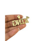 Real 10K Yellow Gold KING Crown Pendant Charm Mens Hip Hop Diamond Cut Style