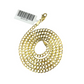 10K Yellow Gold Cuban Curb Chain Necklace 3mm 18 Inch REAL 10kt Womens