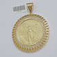 1947 Mexican Centenario Coin Charm Pendant Replica 50 pesos With Bezel 10kt Gold