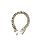 10k White Gold Iced Cuban Link Bracelet Diamond Baguette Hip Hop Style Men