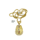 Real 10k Gold Franco Chain Pharaoh Head Charm 2.5mm 18"-26" Pendant Necklace SET