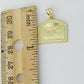 10k Real Yellow Gold Last Supper Charm Pendant Men Women Diamond cuts Design