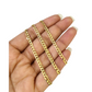 10k Yellow Gold Necklace Cuban Curb Chain 3mm 18"-28" inch 10kt