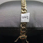 10k Gold Bracelet Men Real Gold Miami Cuban Link Bracelet 7mm 9" inch Box Lock