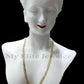 SOLID 14k Yellow Gold Ladies Chain Necklace 22 Inch Cuban Curb Link  3 MM Women
