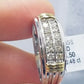 REAL 10k White Yellow Gold Engagement Wedding Band Men 0.48 CT Real Diamond