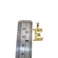 10k Gold Cuban Curb Chain Necklace E Initial Alphabet Pendant Charm 3mm Necklace