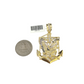 10k Yellow Gold Cuban Curb Chain SET Eagle Anchor Pendant Charm 8mm Necklace Men