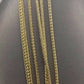 10k Yellow Gold 3mm Palm Chain Necklace 18"-30" Inch Mens ladies REAL 10KT GOLD