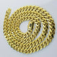 REAL 10k Gold Royal Miami Cuban Chain 6mm Monaco Necklace 18"-24" 10kt yellow Gd