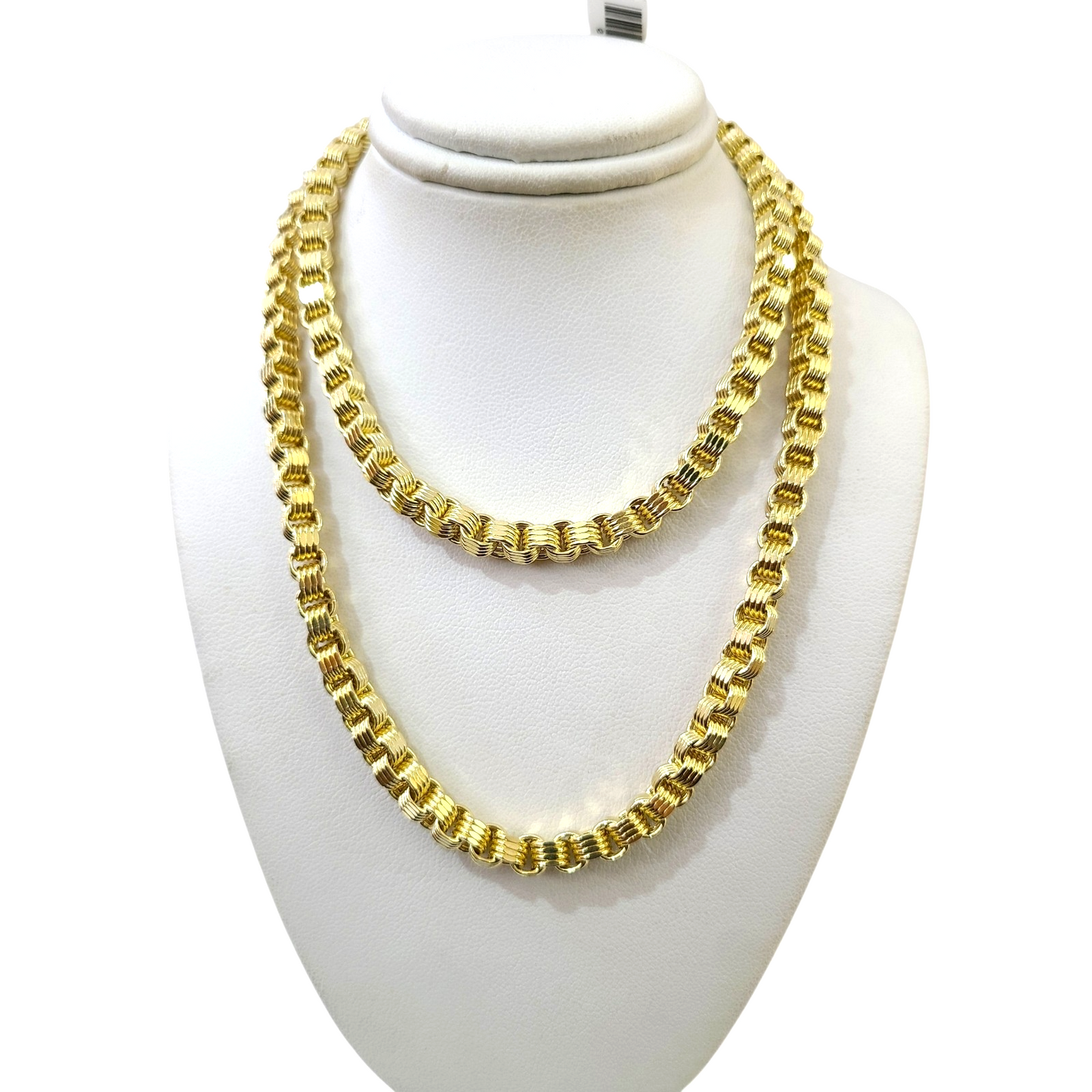 10k Yellow Gold Necklace Box Byzantine Chain 5mm 20"-28" inch REAL 10kt