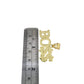 10K Yellow Gold BOSS Pendant Dollar Sign Letter Charm Hip Hop Style Men