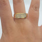 Real 10k Yellow Gold Diamond Mens Ring Band Wedding Engagement, Unique, Genuine