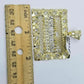 Real 10k Yellow Gold Mens Nugget Last supper pendant 2" Charm Diamond Cut ,Jesus