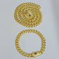 10k Gold Chain Miami Cuban Royal Link 8.5 mm 22" Inch Plain Necklace, REAL 10KT