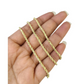 Real 10k Yellow Gold Rope Necklace Chain 2mm 18-30 Inch Diamond Cuts 10kt