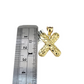 Real 10k Rope Chain X Nugget Initial Charm 3mm 18"-28" Necklace Set Pendant Gold
