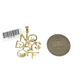 Real 10k Gold Franco Chain No Days Off Charm Pendant Necklace SET 2.5mm 18"-26"