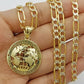 10k Globe Map Yellow Gold 'The World is Yours' Pendant with Diamond Cut Design