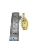 10k Gold Franco Necklace Chain Virgin Mary Charm 2.5mm 18"-26" Pendant SET