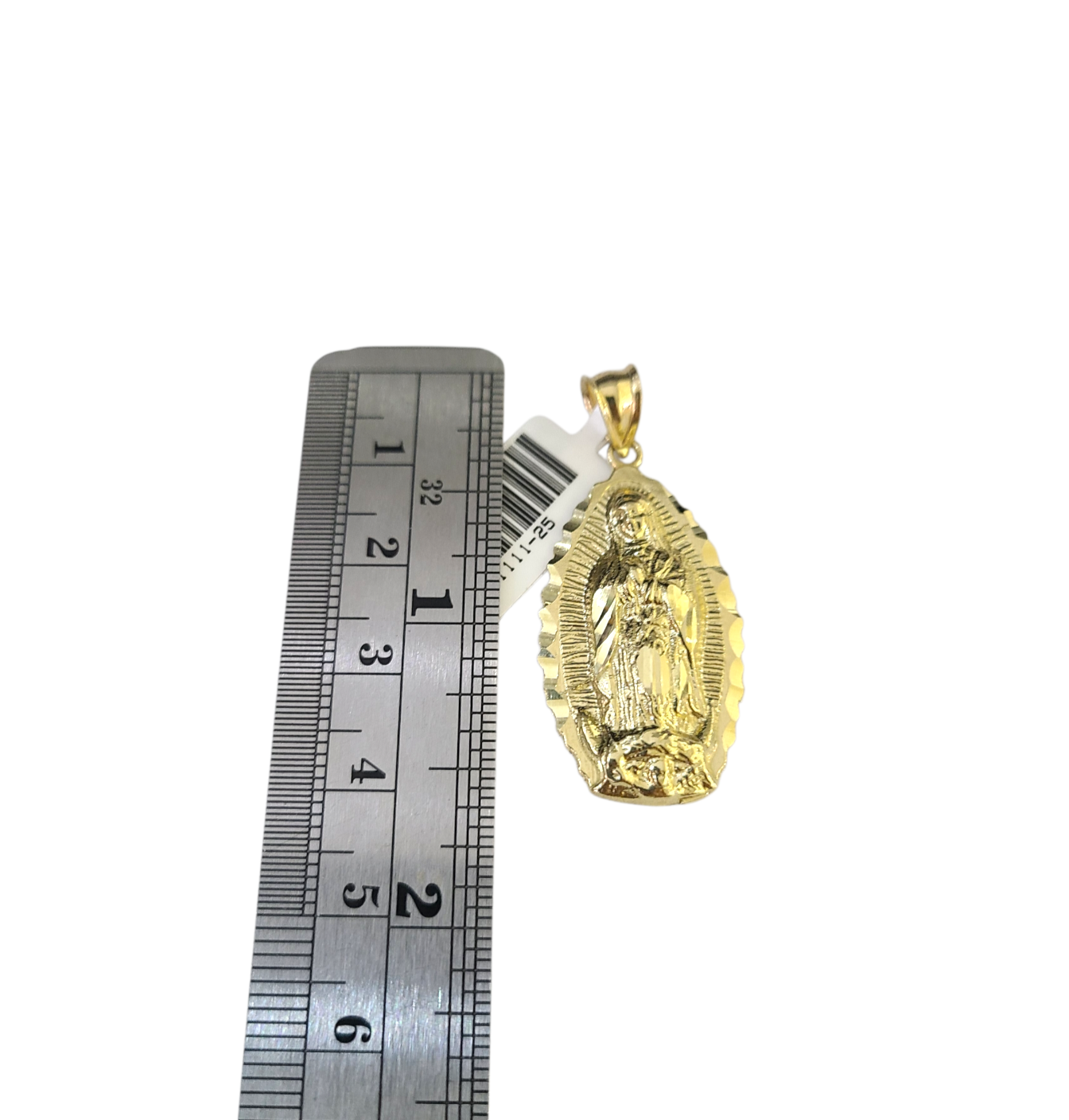 10k Gold Franco Necklace Chain Virgin Mary Charm 2.5mm 18"-26" Pendant SET