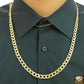10k Gold Cuban Link Chain Diamond Cut 8mm 26 inch Lobster Lock Real Gold