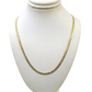 10K Yellow Gold Cuban Curb Chain Necklace 3mm 18 Inch REAL 10kt Womens