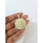 10K Yellow Gold Round Last Supper Pendant Charm 1.5" Nugget Unisex Gold