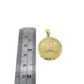 10K Yellow Gold Round Last Supper Pendant Charm Nugget Design Unisex Gold