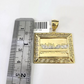 10kt Solid Gold Rope Chain Last Supper Charm Pendant 20-28'' Inches Necklace 4mm