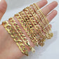 Real 14k Gold Chain Solid Cuban Curb Link Bracelet Necklace 3mm-10mm 7"-30" 14kt
