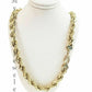 Real Gold 10k Rope Necklace Men' Chain 8mm 18"-30" Inch Yellow Gold Diamond Cuts