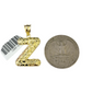 Real Gold 10k Miami Cuban Link Necklace 2.5mm Chain Z Initial Charm Pendant SET
