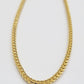 Real 10k Gold Necklace Franco Chain 4mm 22Inch Diamond Cut 10k Yellow Gold SOLID