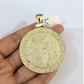 10k Yellow Gold Centenario Coin Charm 50 Pesos 1947 Nugget Centenario Bezel